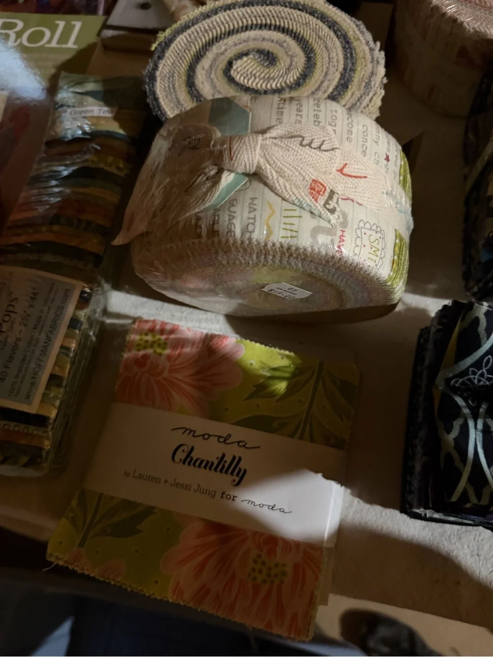 Moda Multicolor Jelly Roll and Fabric Bundles